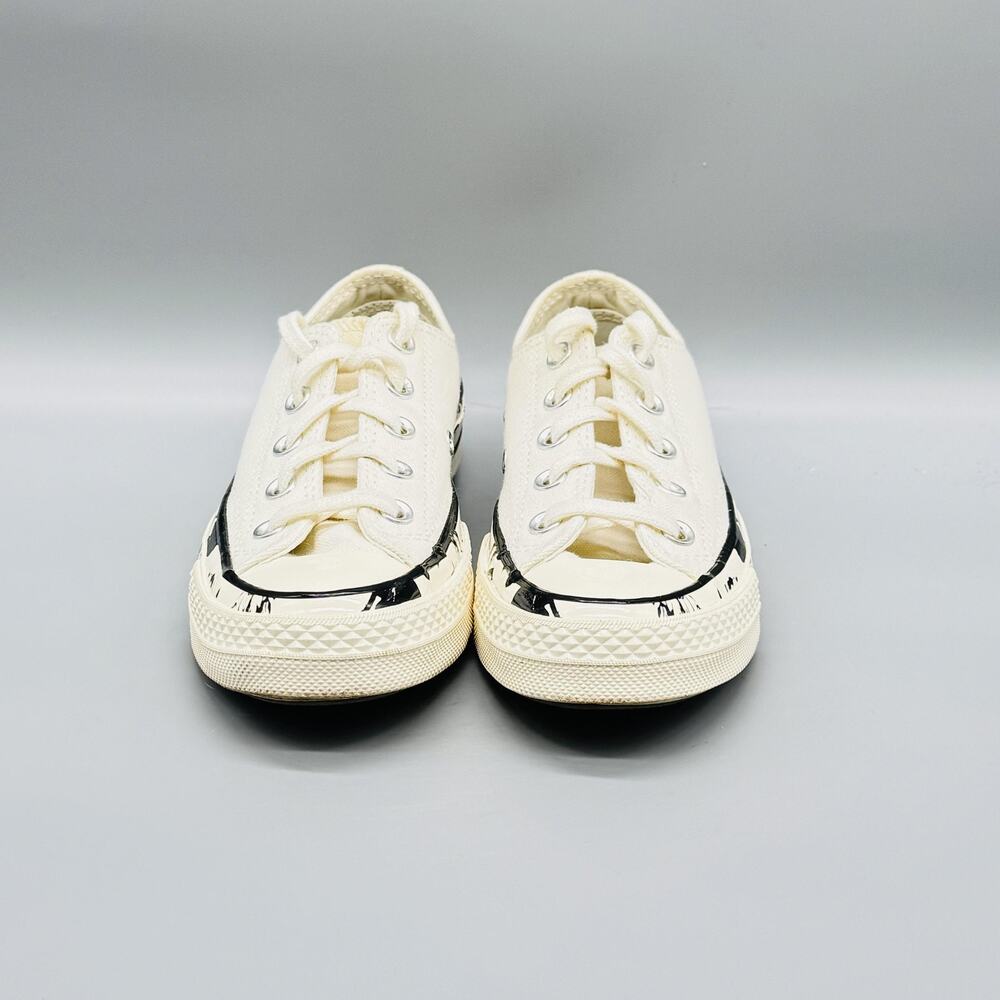 Converse Shoes Womens 5 White Chuck Taylor All Star 70 Low Top Splatter Sneakers - Picture 3 of 12